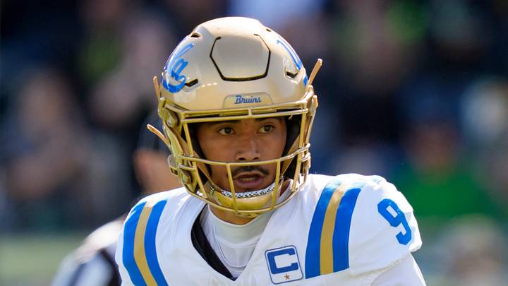 UCLA quarterback Nico Iamaleava looks to pass as the Oregon Ducks host the UCLA Bruins on Oct. 10, 2026, at Autzen Stadium in Eugene, Oregon. UCLA quarterback Nico Iamaleava looks to pass as the Oregon Ducks host the UCLA Bruins on Oct. 10, 2026, at Autzen Stadium in Eugene, Oregon.