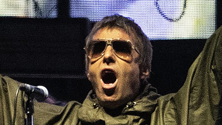 Liam Gallagher of Oasis performs in Mexico Liam Gallagher of Oasis performs in Mexico