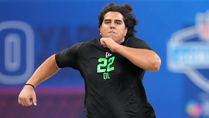 Utah offensive lineman Spencer Fano