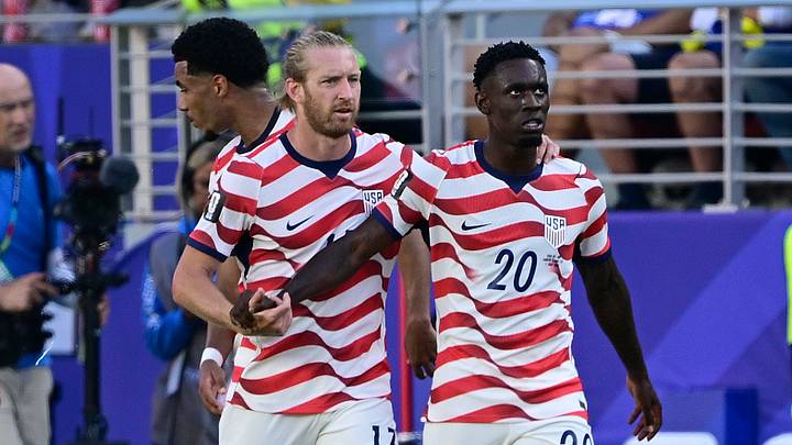 The U.S. held on after Folarin Balogun was sent off in the 63rd minute, but now must win against Belgium without him. The U.S. held on after Folarin Balogun was sent off in the 63rd minute, but now must win against Belgium without him.