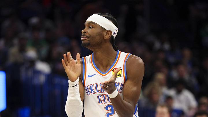 Mar 17, 2026; Orlando, Florida, USA; Oklahoma City Thunder guard Shai Gilgeous-Alexander (2) reacts after making a basket against the Orlando Magic in the fourth quarter at Kia Center. Mandatory Credit: Nathan Ray Seebeck-Imagn Images Mar 17, 2026; Orlando, Florida, USA; Oklahoma City Thunder guard Shai Gilgeous-Alexander (2) reacts after making a basket against the Orlando Magic in the fourth quarter at Kia Center. Mandatory Credit: Nathan Ray Seebeck-Imagn Images