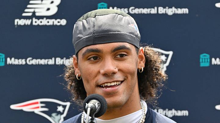 New England Patriots cornerback Christian Gonzalez speaks to the media New England Patriots cornerback Christian Gonzalez speaks to the media