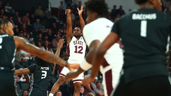 Mississippi State's Josh Hubbard takes a shot against North Alabama during Wednesday night's season-opening game at Humphrey Coliseum.