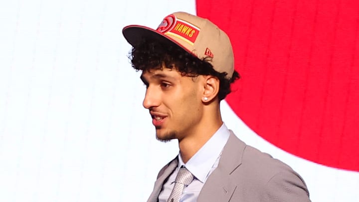 Atlanta Hawks forward Zaccharie Risacher