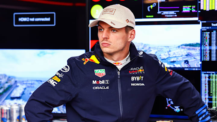 Max Verstappen of the Netherlands and Oracle Red Bull Racing prepares to drive in the garage during practice ahead of the F1 Grand Prix of Monaco at Circuit de Monaco on May 24, 2024 in Monte-Carlo, Monaco.