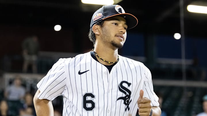 Chicago White Sox outfielder Braden Montgomery during the Arizona Fall League Fall Stars Game at Sloan Park. 