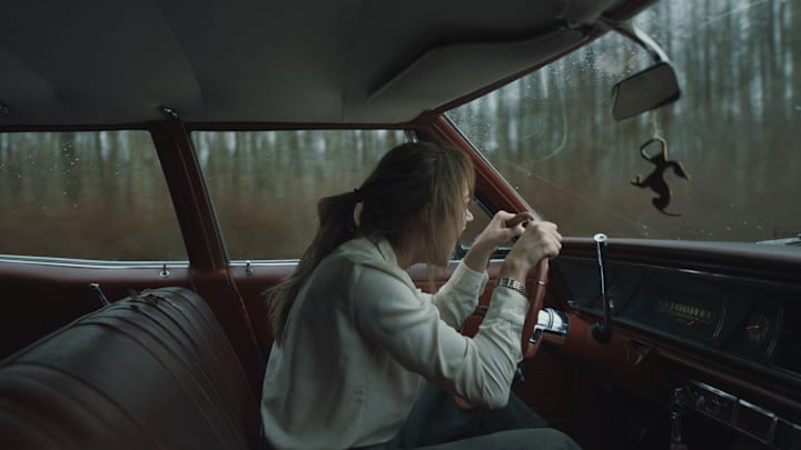 Maika Monroe in LONGLEGS, courtesy of NEON