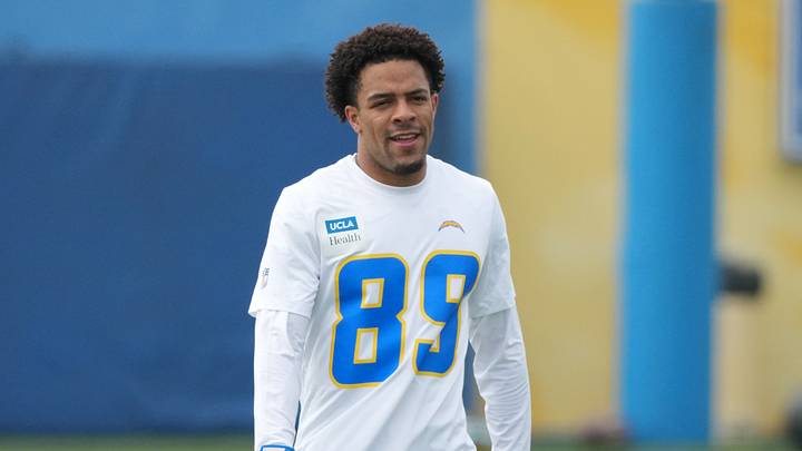 May 11, 2026; El Segundo, CA, USA; Los Angeles Chargers receiver Brenen Thompson (89 during offseason workouts at The Bolt. Mandatory Credit: Kirby Lee-Imagn Images May 11, 2026; El Segundo, CA, USA; Los Angeles Chargers receiver Brenen Thompson (89 during offseason workouts at The Bolt. Mandatory Credit: Kirby Lee-Imagn Images