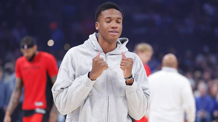 Jan 25, 2026; Oklahoma City, Oklahoma, USA; Oklahoma City Thunder center Thomas Sorber during warm ups before a game against the Toronto Raptors at Paycom Center. Mandatory Credit: Alonzo Adams-Imagn Images Jan 25, 2026; Oklahoma City, Oklahoma, USA; Oklahoma City Thunder center Thomas Sorber during warm ups before a game against the Toronto Raptors at Paycom Center. Mandatory Credit: Alonzo Adams-Imagn Images