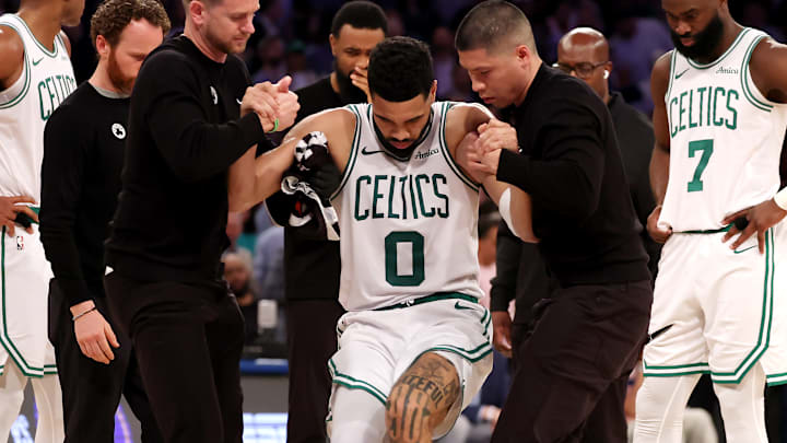 Boston Celtics, New York Knicks, Jayson Tatum, Jayson Tatum injury, Game 4