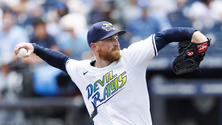 Tampa Bay pitcher Drew Rasmussen pitched five-plus scoreless innings in the Rays' 4-0 win over the Los Angeles Dodgers.