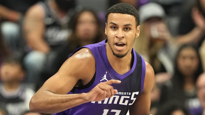 Apr 11, 2025; Sacramento, California, USA; Sacramento Kings forward Keegan Murray (13) dribbles against the Los Angeles Clippers during the first quarter at Golden 1 Center. Mandatory Credit: Darren Yamashita-Imagn Images Apr 11, 2025; Sacramento, California, USA; Sacramento Kings forward Keegan Murray (13) dribbles against the Los Angeles Clippers during the first quarter at Golden 1 Center. Mandatory Credit: Darren Yamashita-Imagn Images