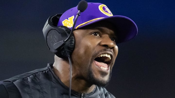 Minnesota Vikings defensive coordinator Brian Flores
