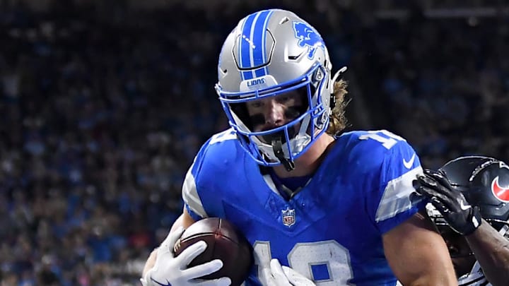 Detroit Lions wide receiver Isaac TeSlaa (18). Detroit Lions wide receiver Isaac TeSlaa (18).