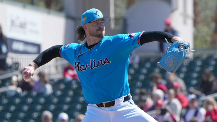 Miami Marlins pitcher Chris Paddack.