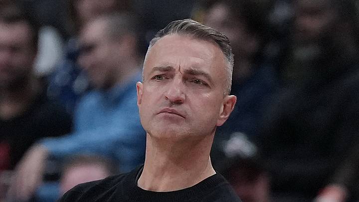 Darko Rajakovic watches play against the Chicago Bulls. Darko Rajakovic watches play against the Chicago Bulls.