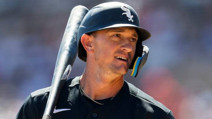 Mar 13, 2026; Phoenix, Arizona, USA; Chicago White Sox outfielder Austin Hays against the Chicago Cubs during a spring training game at Camelback Ranch-Glendale. Mandatory Credit: Mark J. Rebilas-Imagn Images Mar 13, 2026; Phoenix, Arizona, USA; Chicago White Sox outfielder Austin Hays against the Chicago Cubs during a spring training game at Camelback Ranch-Glendale. Mandatory Credit: Mark J. Rebilas-Imagn Images