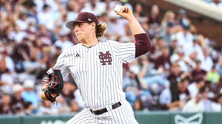 Mississippi State pitcher Tomas Valincius threw for 14 strikeouts in a series-clinching win against Vanderbilt at Dudy Noble Field.