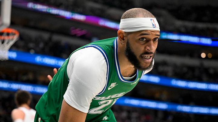 Mar 21, 2026; Dallas, Texas, USA; Dallas Mavericks forward Daniel Gafford (21) tries to keep his balance as he runs out of bounds during the second half against the LA Clippers at the American Airlines Center. Mandatory Credit: Jerome Miron-Imagn Images Mar 21, 2026; Dallas, Texas, USA; Dallas Mavericks forward Daniel Gafford (21) tries to keep his balance as he runs out of bounds during the second half against the LA Clippers at the American Airlines Center. Mandatory Credit: Jerome Miron-Imagn Images