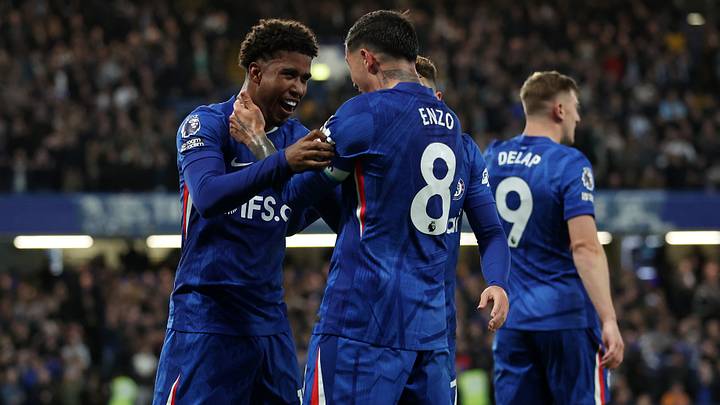 Andrey Santos y Enzo Fernández festejan el tanto ante los Spurs Andrey Santos y Enzo Fernández festejan el tanto ante los Spurs