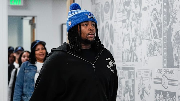 Detroit Lions first round draft selection Tyleik Williams. Detroit Lions first round draft selection Tyleik Williams.