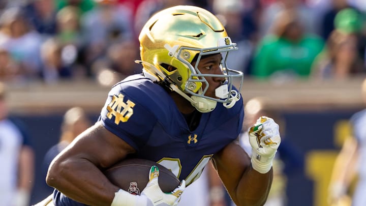Notre Dame Fighting Irish running back Jadarian Price 