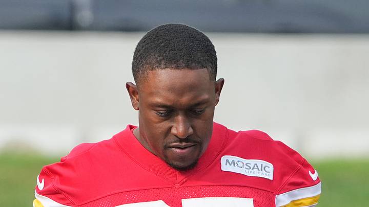 Jul 29, 2026; St. Joseph, MO, USA; Kansas City Chiefs Emart Demercado (25) walks down the hill to the practice fields during training camp at Missouri Western State University. Mandatory Credit: Denny Medley-Imagn Images Jul 29, 2026; St. Joseph, MO, USA; Kansas City Chiefs Emart Demercado (25) walks down the hill to the practice fields during training camp at Missouri Western State University. Mandatory Credit: Denny Medley-Imagn Images