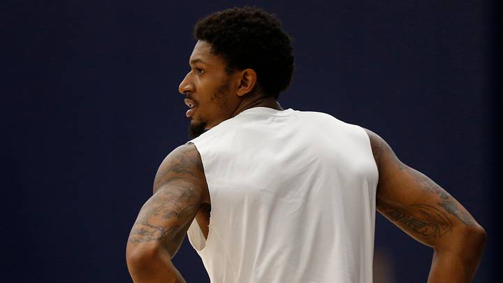 Washington Wizards guard Bradley Beal (3) stands on the court (Mandatory Credit: Geoff Burke-USA TODAY Sports)