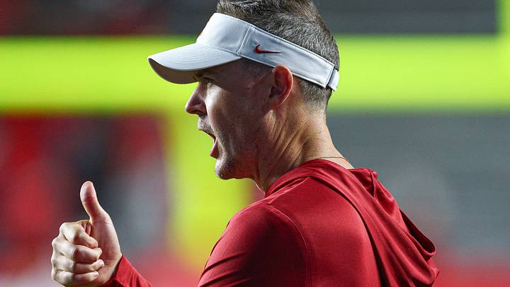 Sep 19, 2026; Piscataway, New Jersey, USA; USC Trojans head coach Lincoln Riley reacts during the second half against the Rutgers Scarlet Knights at SHI Stadium. Mandatory Credit: Vincent Carchietta-Imagn Images Sep 19, 2026; Piscataway, New Jersey, USA; USC Trojans head coach Lincoln Riley reacts during the second half against the Rutgers Scarlet Knights at SHI Stadium. Mandatory Credit: Vincent Carchietta-Imagn Images