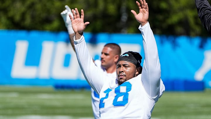 Detroit Lions defensive lineman Tyleik Williams (78). Detroit Lions defensive lineman Tyleik Williams (78).