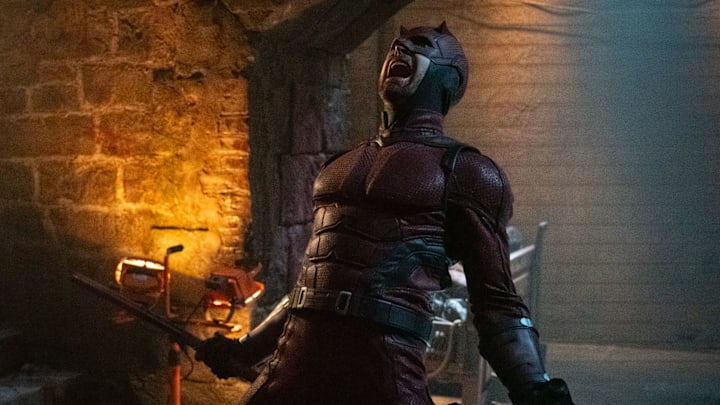 Daredevil/Matt Murdock (Charlie Cox) in Marvel Television's DAREDEVIL: BORN AGAIN, exclusively on Disney+. Photo by Giovanni Rufino. © 2025 MARVEL.