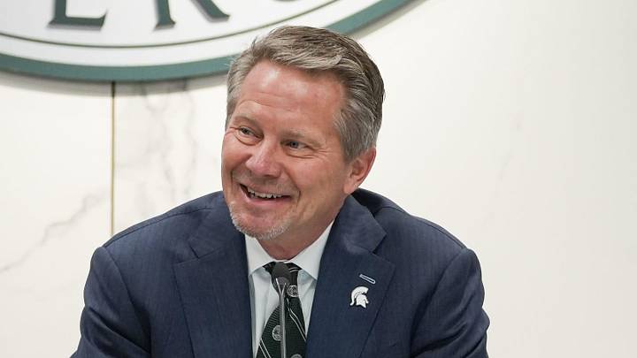 MSU President Kevin Guskiewicz, pictured Friday, Feb. 6, 2026, during the Board of Trustees meeting. MSU President Kevin Guskiewicz, pictured Friday, Feb. 6, 2026, during the Board of Trustees meeting.