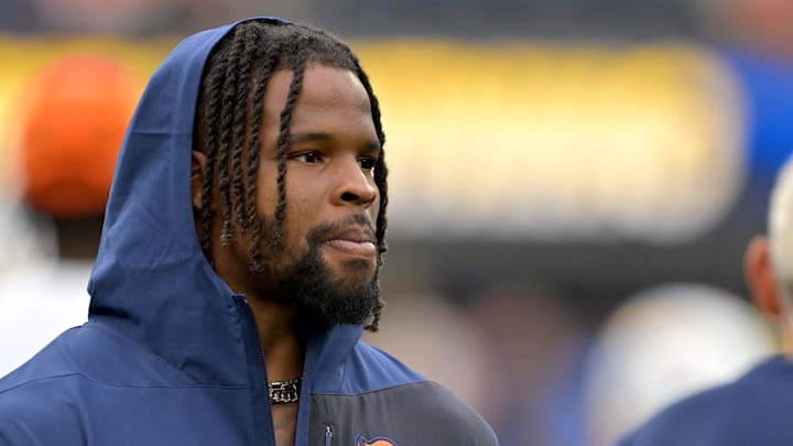 Denver Broncos linebacker Dre Greenlaw (57)