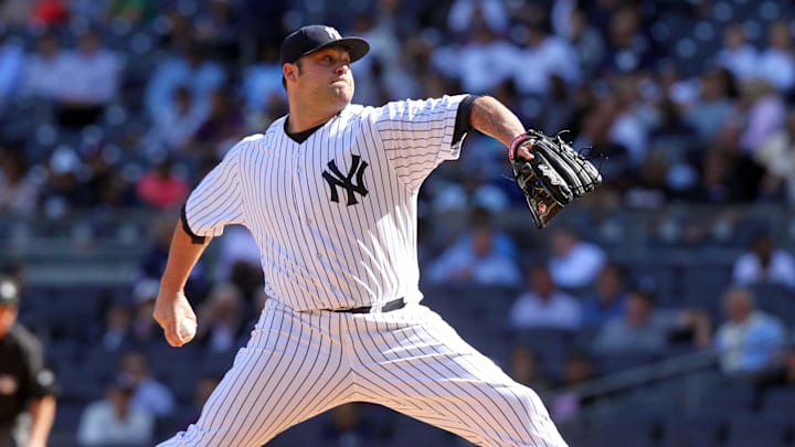 The Yankees' Joba Chamberlain throws a pitch during a 2012 game against the Toronto Blue Jays. The Yankees' Joba Chamberlain throws a pitch during a 2012 game against the Toronto Blue Jays.