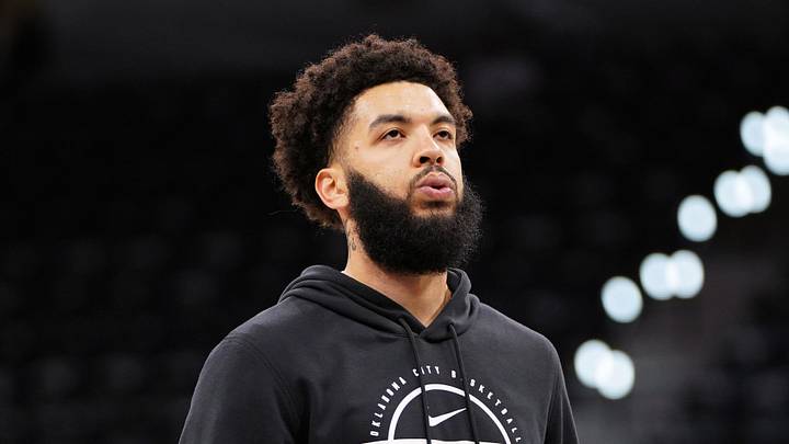 May 28, 2026; San Antonio, Texas, USA; Oklahoma City Thunder guard Kenrich Williams (34) warms up before the start of game six of the western conference finals for the 2026 NBA playoffs at Frost Bank Center. Mandatory Credit: Dustin Safranek-Imagn Images May 28, 2026; San Antonio, Texas, USA; Oklahoma City Thunder guard Kenrich Williams (34) warms up before the start of game six of the western conference finals for the 2026 NBA playoffs at Frost Bank Center. Mandatory Credit: Dustin Safranek-Imagn Images