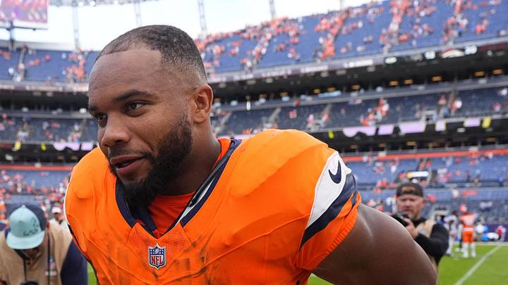 Denver Broncos running back J.K. Dobbins