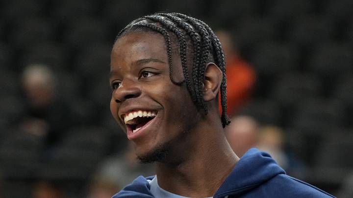 Mar 18, 2026; Greenville, SC, USA; North Carolina Tar Heels forward Caleb Wilson (8) during a practice session ahead of the first round of the men's 2026 NCAA Tournament at Bon Secours Wellness Arena. Mandatory Credit: Bob Donnan-Imagn Images