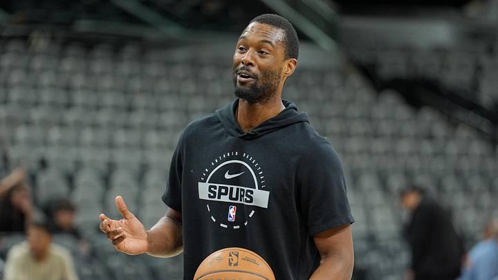 Mar 21, 2026; San Antonio, Texas, USA; San Antonio Spurs forward Harrison Barnes (40) warms up before the game against the Indiana Pacers at Frost Bank Center. Mandatory Credit: Daniel Dunn-Imagn Images Mar 21, 2026; San Antonio, Texas, USA; San Antonio Spurs forward Harrison Barnes (40) warms up before the game against the Indiana Pacers at Frost Bank Center. Mandatory Credit: Daniel Dunn-Imagn Images