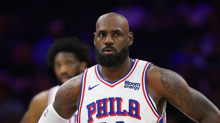 Oct 16, 2026; Philadelphia, Pennsylvania, USA; Philadelphia 76ers forward LeBron James (23) looks on in a game against the Boston Celtics at Xfinity Mobile Arena. Mandatory Credit: Bill Streicher-Imagn Images Oct 16, 2026; Philadelphia, Pennsylvania, USA; Philadelphia 76ers forward LeBron James (23) looks on in a game against the Boston Celtics at Xfinity Mobile Arena. Mandatory Credit: Bill Streicher-Imagn Images