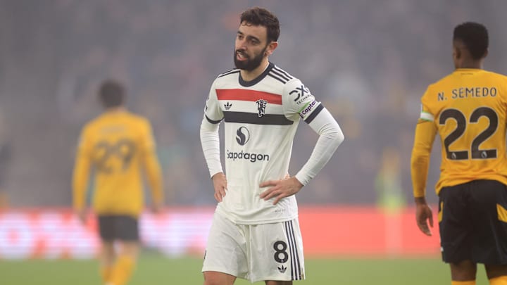 Fernandes was sent off against Wolves