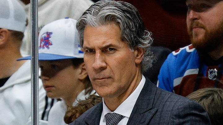 Mar 22, 2024; Denver, Colorado, USA; Colorado Avalanche head coach Jared Bednar looks on in the third period against the Columbus Blue Jackets at Ball Arena. Mandatory Credit: Isaiah J. Downing-USA TODAY Sports Mar 22, 2024; Denver, Colorado, USA; Colorado Avalanche head coach Jared Bednar looks on in the third period against the Columbus Blue Jackets at Ball Arena. Mandatory Credit: Isaiah J. Downing-USA TODAY Sports