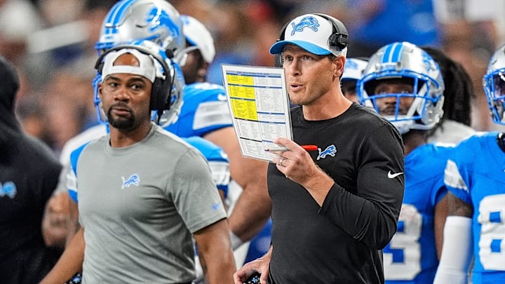Former Detroit Lions offensive coordinator Ben Johnson calls a play against Pittsburgh Steelers Former Detroit Lions offensive coordinator Ben Johnson calls a play against Pittsburgh Steelers