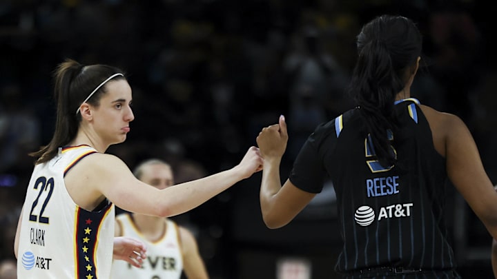 Caitlin Clark and Angel Reese