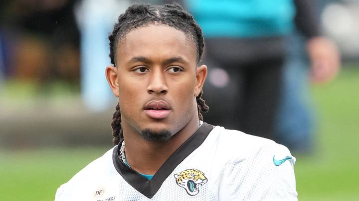 Oct 9, 2026; Watford, United Kingdom; Jacksonville Jaguars safety Antonio Johnson (6) during practice at The Grove. Mandatory Credit: Kirby Lee-Imagn Images