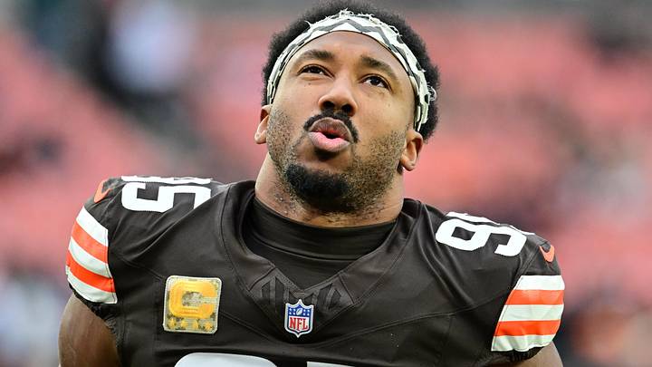 Former Cleveland Browns defensive end Myles Garrett 