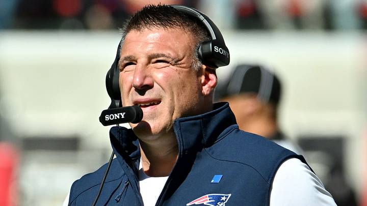 Oct 4, 2026; Orchard Park, New York, USA;  New England Patriots head coach Mike Vrabel  Mandatory Credit: Mark Konezny-Imagn Images