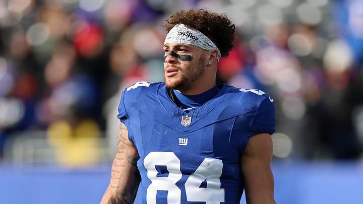 New York Giants tight end Theo Johnson New York Giants tight end Theo Johnson