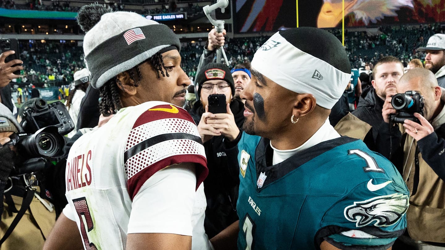Commanders' Jayden Daniels Gives Surprising Remark About Rival Eagles