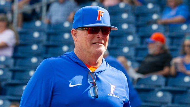 Florida interim head coach Tom Slater joined the Gators this season after Chuck Jeroloman's departure to Tennessee.
