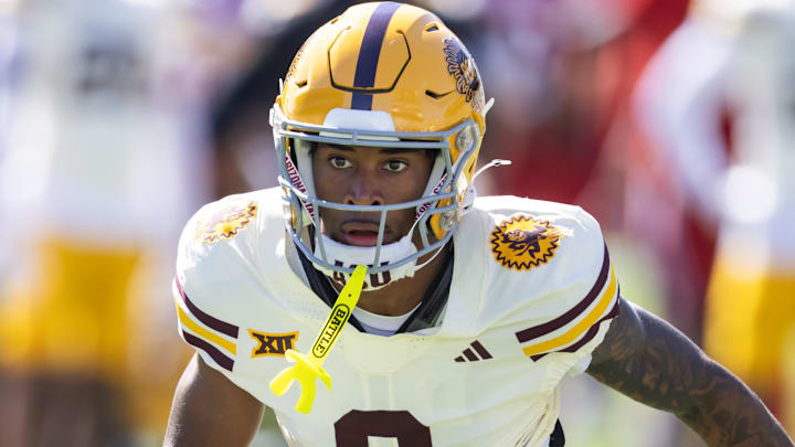 Oct 18, 2025; Tempe, Arizona, USA; Arizona State Sun Devils defensive back Rodney Bimage Jr. (0) against the Texas Tech Red Raiders at Mountain America Stadium. Mandatory Credit: Mark J. Rebilas-Imagn Images Oct 18, 2025; Tempe, Arizona, USA; Arizona State Sun Devils defensive back Rodney Bimage Jr. (0) against the Texas Tech Red Raiders at Mountain America Stadium. Mandatory Credit: Mark J. Rebilas-Imagn Images